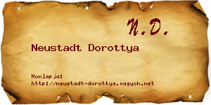 Neustadt Dorottya névjegykártya